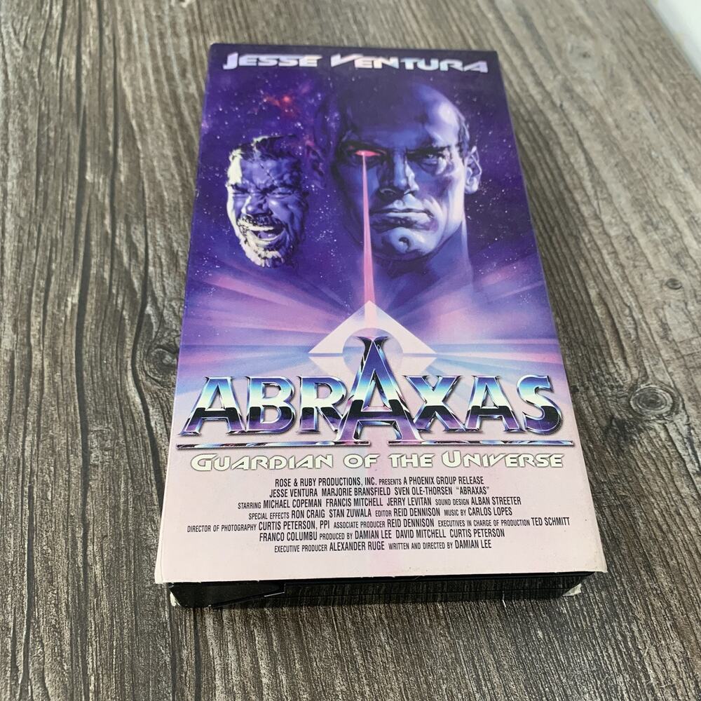Vintage Abraxas Guardian of the Universe VHS 1990 Jesse Ventura Sci-Fi‎ Action